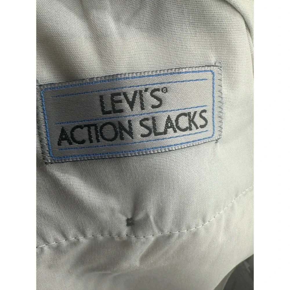 Levis Action Slacks‎ 38x30 Gray Sta-Prest VTG Dress Pants 476902753 deadstock
